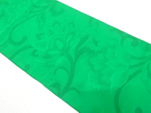 綴れ　唐花模様織り出し　名古屋帯